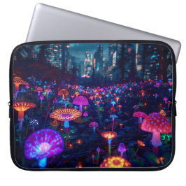 Glowfall Grove neon 15' Laptop Sleeve