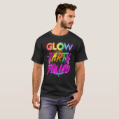 Glowfeestteam Verfspat-effect Glowfeest T-shirt (Voorkant volledig)