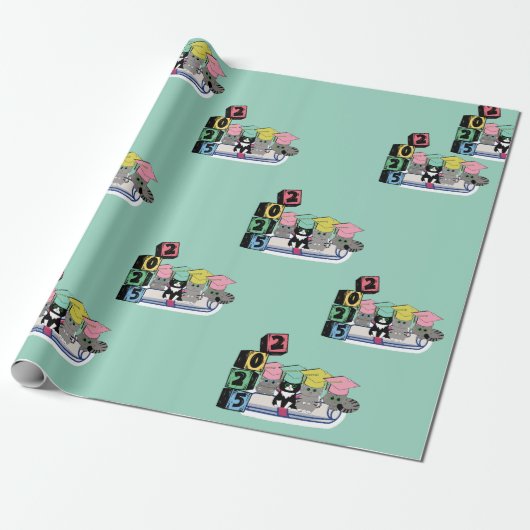 Glowin & Growin Klasse van 2025 Two-Tone Mok, 15 o Cadeaupapier (Uitgerold)