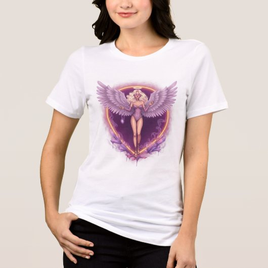 Glowing Angel Aura T-shirt ✨💜 (Voorkant)