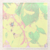 'Glowing Autumn Leaves' Glazen Onderzetter (Voorkant)