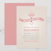 GLOWING | BABY SHOWER INVITATIONS KAART (Voorkant / Achterkant)