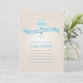 GLOWING | BABY SHOWER INVITATIONS KAART (Staand voorkant)