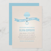 GLOWING | BABY SHOWER INVITATIONS KAART (Voorkant / Achterkant)