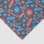 Glowing Bacteria Microorganism pink blue Tissuepapier (Detail)