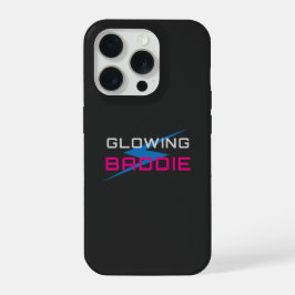 Glowing Baddie Neon Esthetiek iPhone 15 Pro Case
