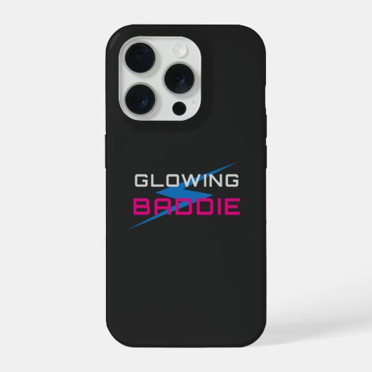 Glowing Baddie Neon Esthetiek iPhone Hoesje (Achterkant)