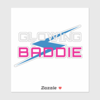 Glowing Baddie Neon Esthetiek Sticker