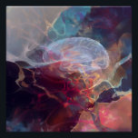 Glowing Brain Nebula Neural Energy Perfect Poster<br><div class="desc">A luminous human brain hovers inside a vibrant cosmic nebula, its delicate structure rendered translucent and glowing. Electric cyan, magenta, fiery orange, and golden neural pathways pulse like living light streams through deep indigo, turquoise, and lavender space. Fiery bursts, starry speckles, and ethereal veils surround the form, symbolizing boundless creativity,...</div>