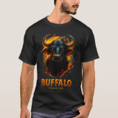 Glowing Buffalo Head T-Shirt (Voorkant)