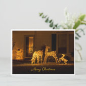 Glowing Christmas Feestdagenkaart (Staand voorkant)