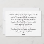 Glowing Christmas Feestdagenkaart (Achterkant)