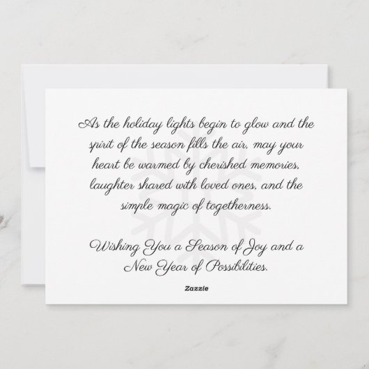 Glowing Christmas Feestdagenkaart (Achterkant)