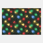 Glowing Christmas Lights Inpakpapier Vel (Voorkant)