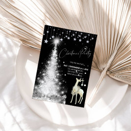 Glowing Christmas Tree Holiday Party  Kaart