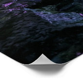 Glowing Crystal Cave Fantasy Art Poster (Hoek)