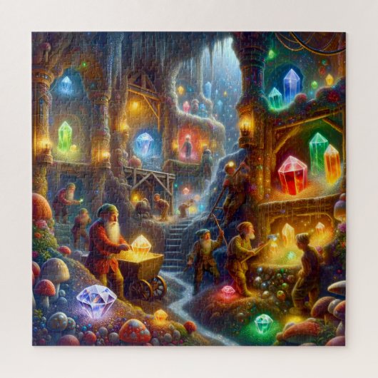 Glowing Crystal Cavern of the Dwarves Legpuzzel (Verticaal)