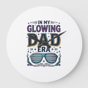 Glowing Dad Era Retro Neon Zonnebril Shirt_1 Grote Klok