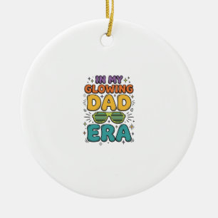 Glowing Dad Era Retro Zonnebril Papa T-shirt Ontwe Keramisch Ornament
