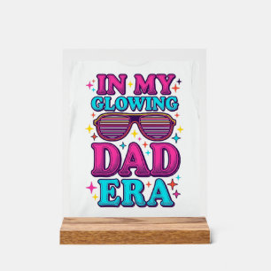 Glowing Dad Era Vintage Gravering Shirt Design_1 Acryl Bord