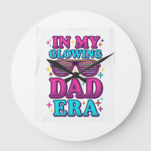Glowing Dad Era Vintage Gravering Shirt Design_1 Grote Klok