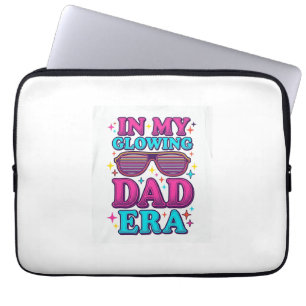 Glowing Dad Era Vintage Gravure Shirt Ontwerp_1 Laptop Sleeve