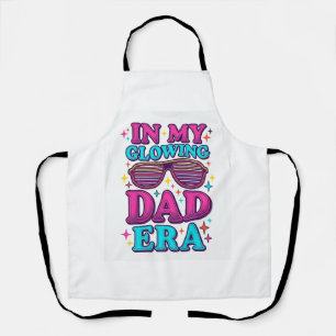 Glowing Dad Era Vintage Gravure Shirt Ontwerp_1 Schort