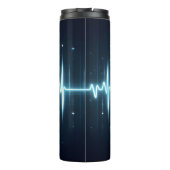 Glowing EMT Heartbeat Symbol Design Thermosbeker (Achterkant)