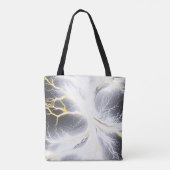 Glowing Energy Tree Abstracte Canvas tas (Achterkant)