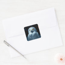 Glowing-Eyed Owl In Snow beroemd gemaakt door Myst