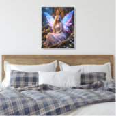 Glowing Fantasy Fairy Canvas Afdruk (Insitu (Slaapkamer))
