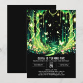 Glowing Fantasy Woodland Digitale Verjaardag Kaart (Voorkant / Achterkant)