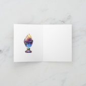 Glowing Goblet Ice Cream Sundae Bedankkaart (Binnen)