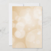 Glowing Gold Bokeh Ramadan Iftar Invitation Kaart (Achterkant)