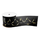 Glowing Gold Light String On Black Satijnen Lint (Spoel)