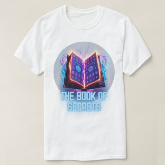 Glowing Grimoire - Ontgrendel het boek van geheime T-shirt (Design voorkant)
