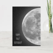 glowing half moon birthday kaart (Voorkant)