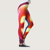 Glowing Happy Orb Emoji Leggings (Rechts)