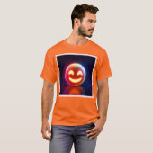 Glowing Happy Orb Emoji T-shirt (Voorkant volledig)