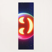 Glowing Happy Orb Emoji Yogamat (Achterkant)