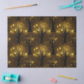 Glowing Haunted Forest Bokeh - Night Trees Tissuepapier (Craft)