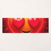 Glowing Heart Eyes Emotion Yogamat (Achterkant (horizontaal))