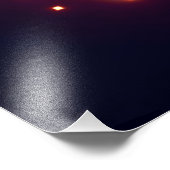 glowing image of a heart with cupid's arrow foto afdruk (Hoek)
