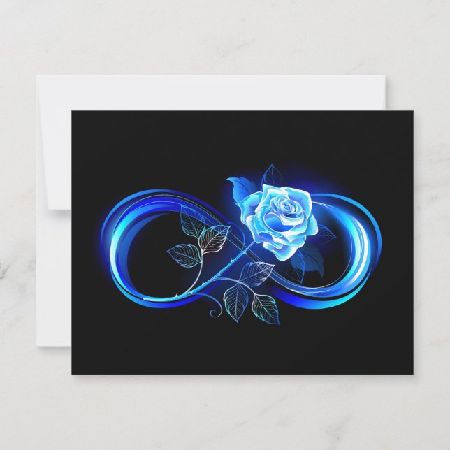 Glowing infinity with blue rose (Voorkant)