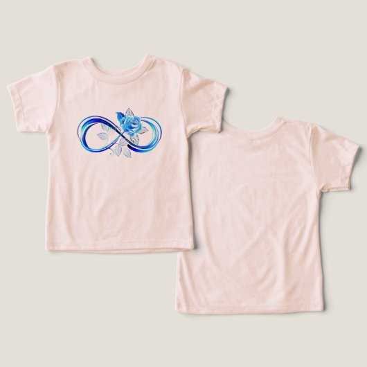 Glowing infinity with blue rose (Ontwerp Voorkant & Achterkant)