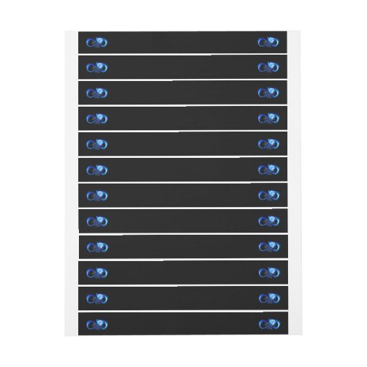 Glowing infinity with blue rose (Vel)