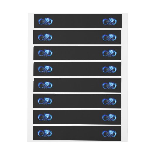 Glowing infinity with blue rose (Vel)