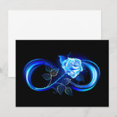 Glowing infinity with blue rose aankondiging (Voorkant / Achterkant)