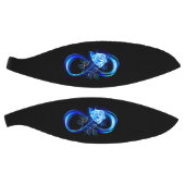 Glowing infinity with blue rose basketbal (Panelen)