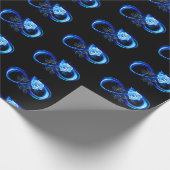 Glowing infinity with blue rose cadeaupapier (Hoek)